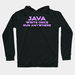 Java Write Once Run Anywhere Programming Hoodie